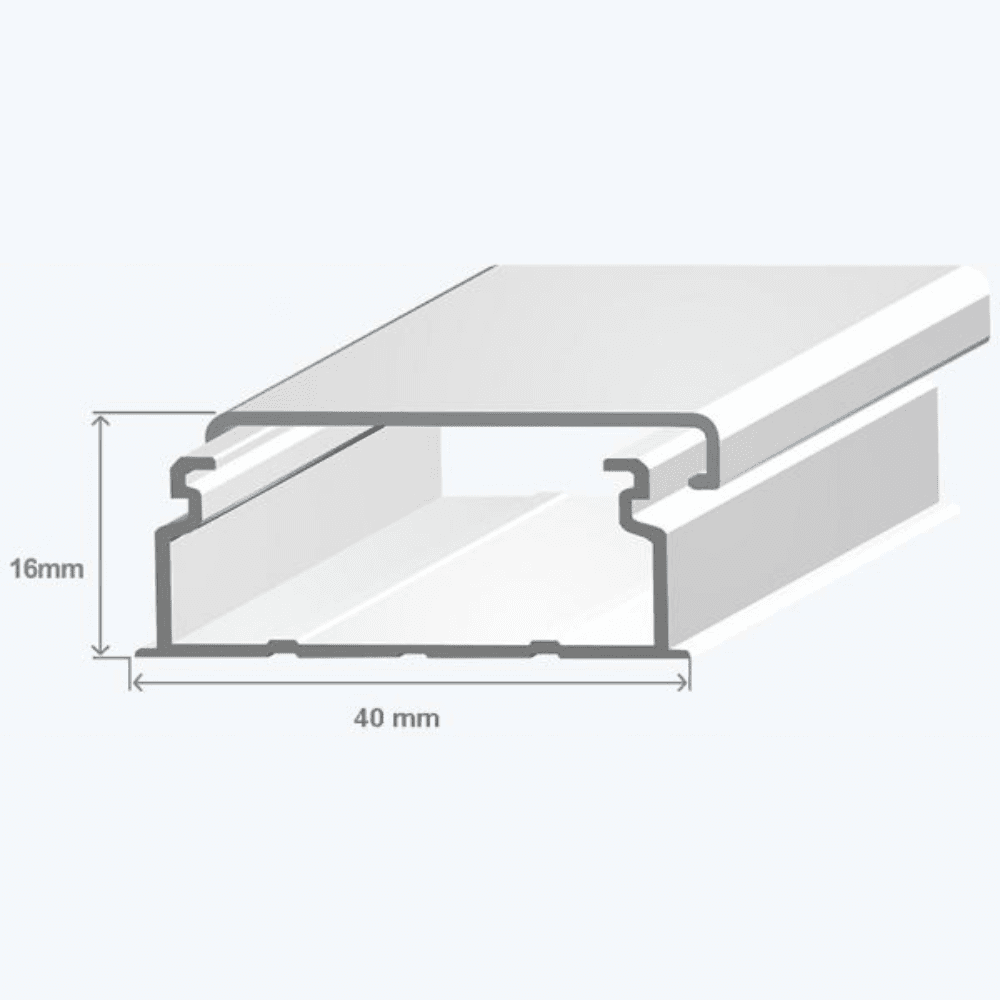 Efapel Calha 40X16 S/divisoria Branca 10160CBR - 10160CBR