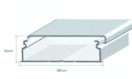 Efapel Calha 60X16 S/divisorias Branca 10170CBR - 10170CBR