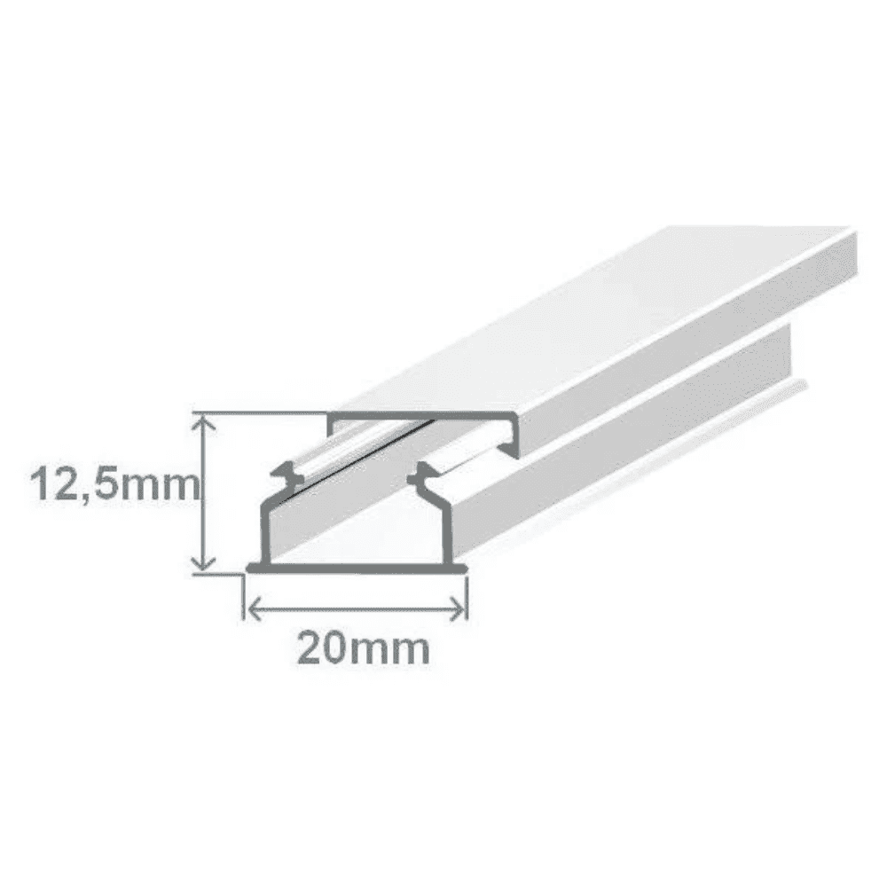 Efapel Calha Técnica Efapel 20X12,5 Calha 2Mts com Adesivo - 10030FBR