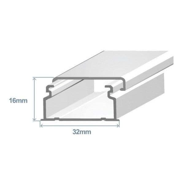 Efapel Calha 32X16 Adesiva Branca 10040FBR - 10040FBR