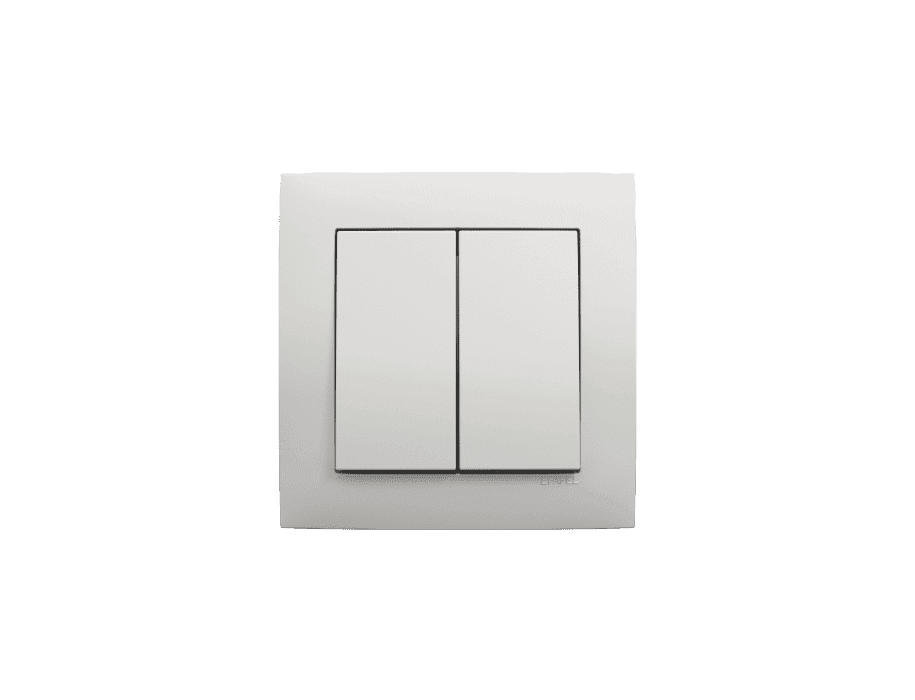 Comutador de Lustre Completo Logus 90 Branco