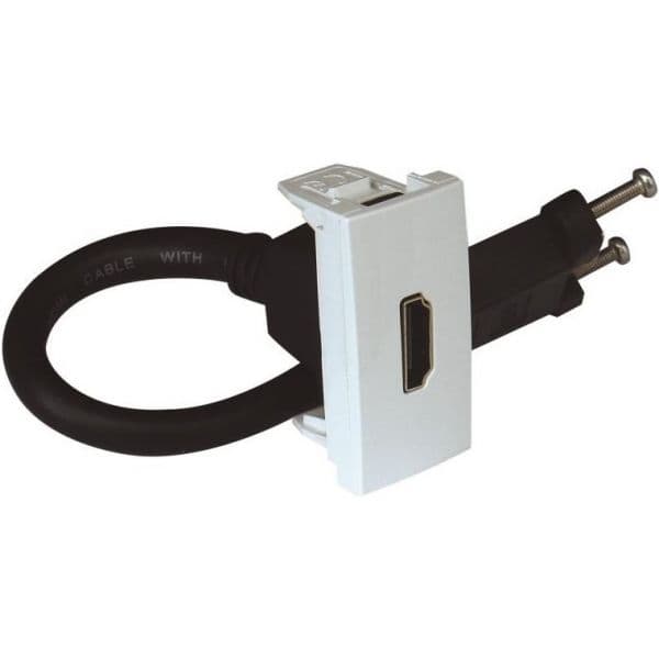 Efapel Tomada Hdmi C/ Conetor 1 Mod Branca - 45435SBR