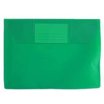 Envelope A5 PVC Translucido c/ Visor Verde Pack 10 Un.