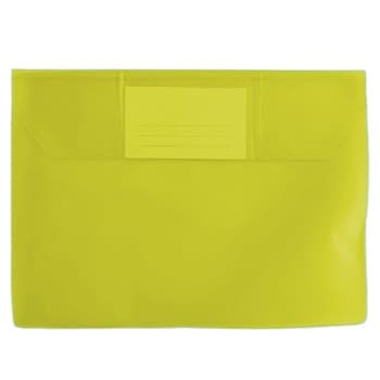 Bolsa Envelope A5 Pvc Visor Transparente Amarelo 10un