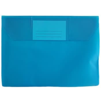 Bolsa Envelope A5 Pvc Visor Transparente Azul 10un