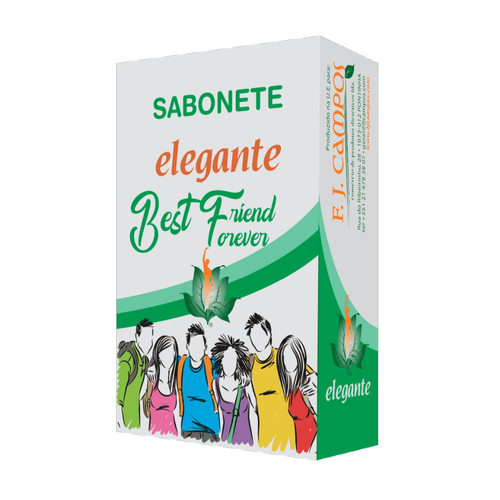 Elegante Sabonete BFF Amigos 140grs