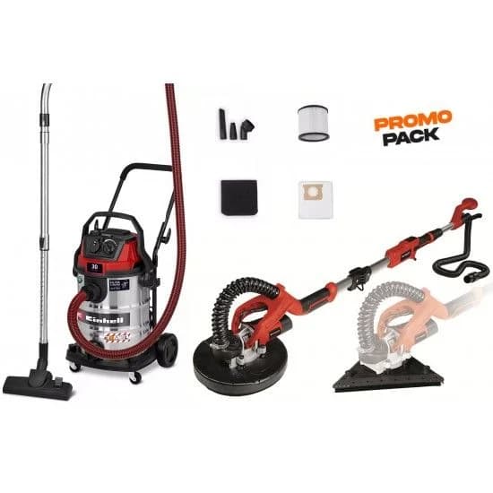 Lixadora TE-DW 225 X 4259960 + Aspirador TE-VC 3080 SACL 2347440 refª 5120253011 EINHELL - 5120253011 - Ferramentaspro.pt