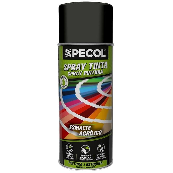 SPRAY TINTA P400 PRETO BRILH. RAL9005G PECFIX