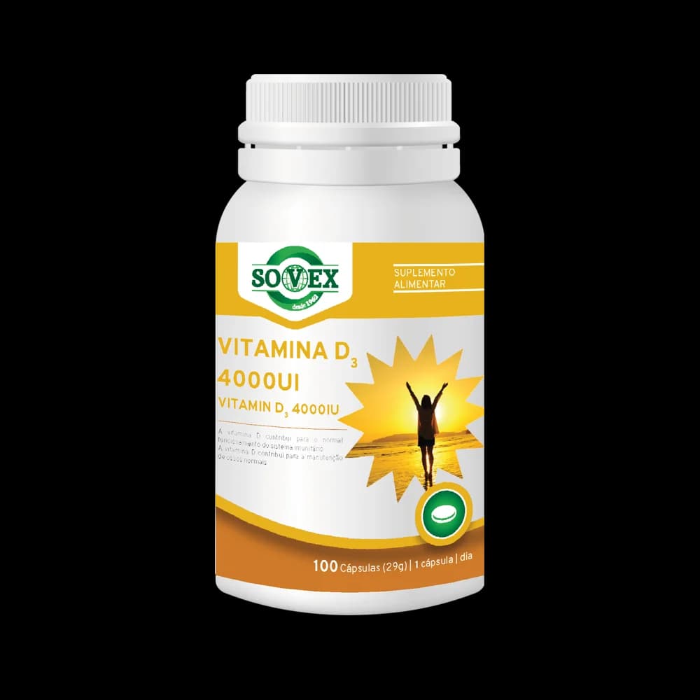Sovex Vitamina D3 4000 UI 100 Cápsulas