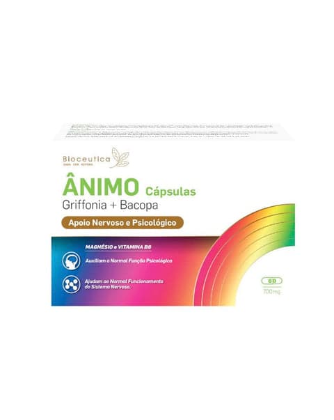 Bioceutica Ânimo Griffonia + Bacopa 60 Cápsulas