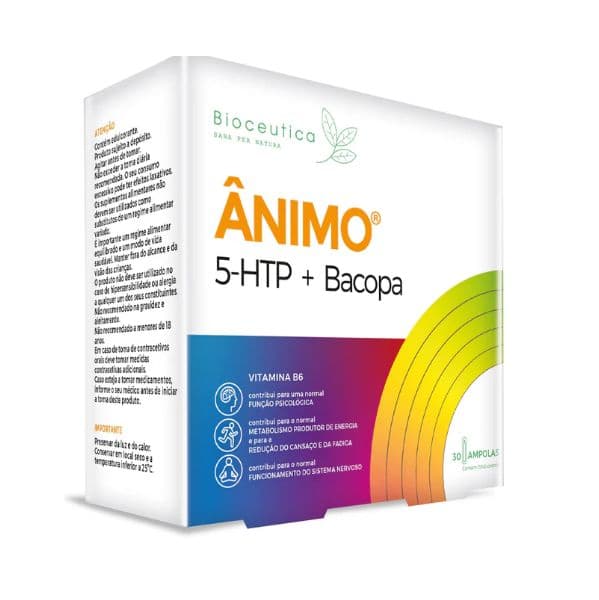 Bioceutica Ânimo 5-HTP + Bacopa 30 Ampolas