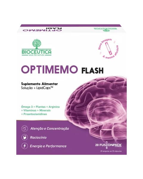 Bioceutica Optimemo Flash 20 Ampolas + 20 Cápsulas