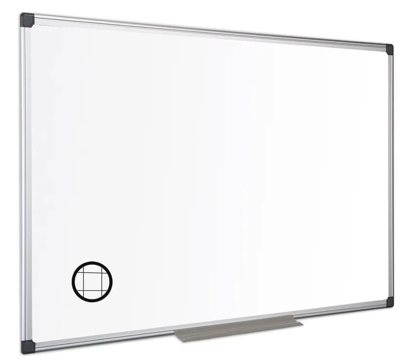 Bi-Office – Quadro Branco Quadriculado 120x150cm Maya (Moldura em Alumínio)
