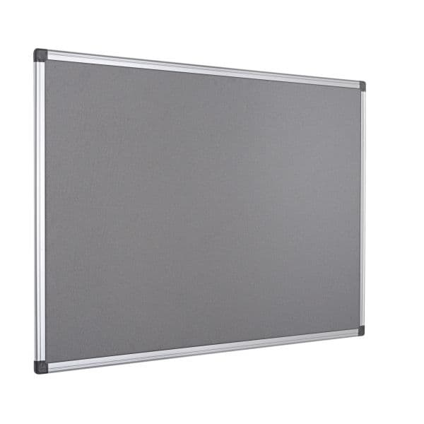 Bi-office Quadro Expositor Feltro 90x120cm Cinzento Moldura Alumínio Maya - FA0542170