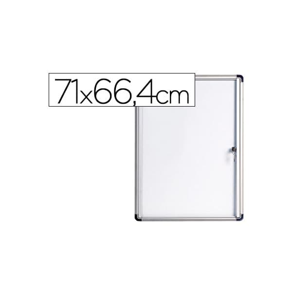 Vitrine Interior 66x71cm Enclore Budget Fundo Magnético Branco - VT620109660