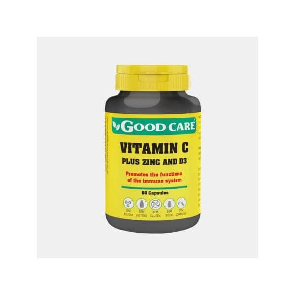 Good Care Vitamin C Plus Zinc & Vit. D3 60 Cápsulas