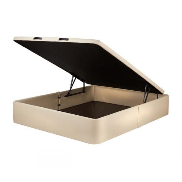 Molaflex Base Maxi Flex Bege Cama Rebatível em Semi-pele Roupeiro Horizontal Bege 105x190