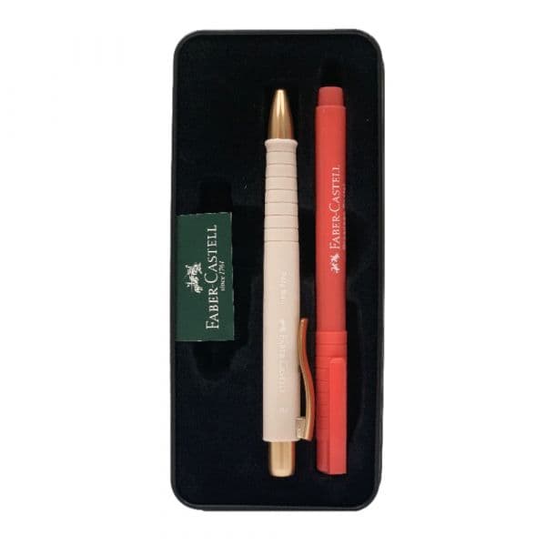 Faber-Castell Esferográfica + Fineliner Broadpen Poly Ball Urban Rosa 1 Un.