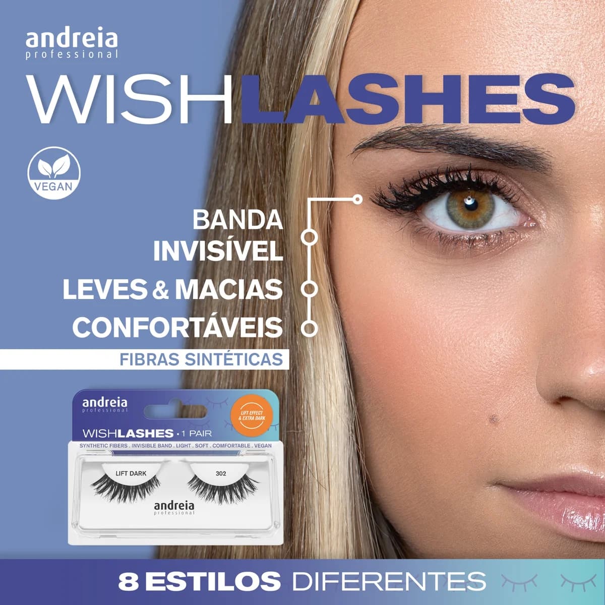 Andreia Pestanas Postiças Efeito Dramático Wishlashes Amma 501