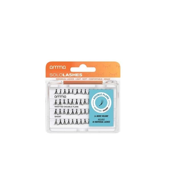 Andreia Pestanas Postiças Com Nó Sololashes Amma Double Flare S
