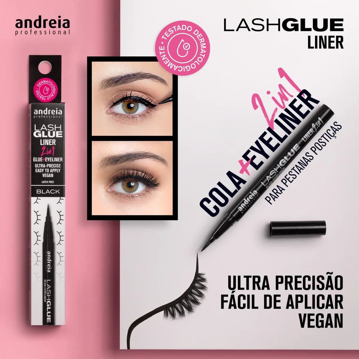 Lash Glue Liner 2 in 1 Andreia - Cola Preta