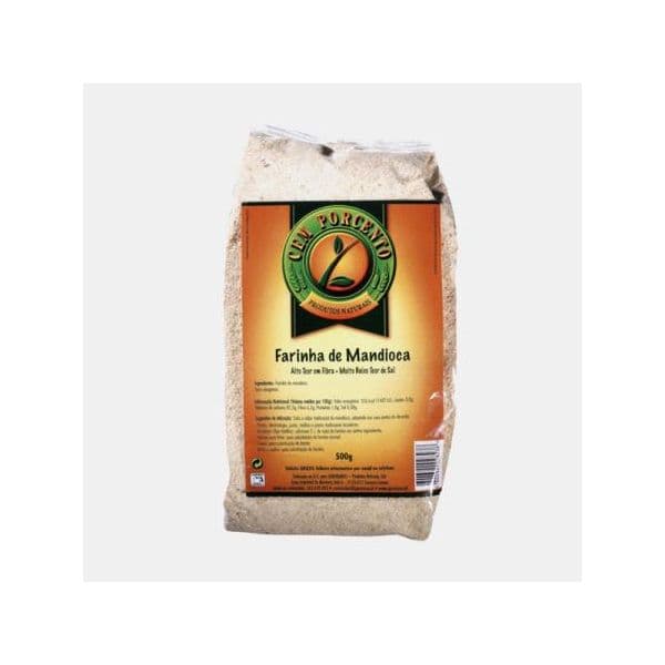 Cem Porcento Farinha de Mandioca 500g