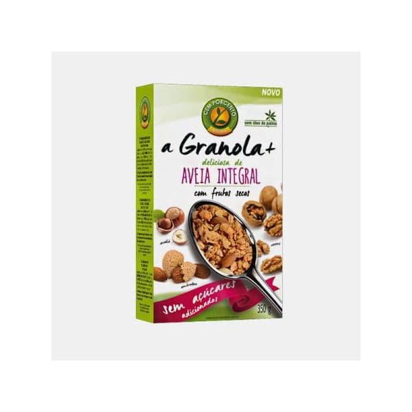 Cem Porcento A Granola+ Aveia Integral com Frutos Secos 350g