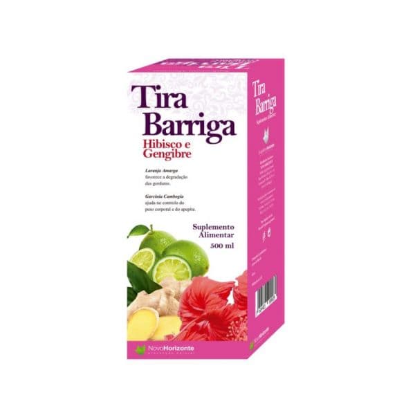 Novo Horizonte Tira Barriga Hibisco e Gengibre 500ml