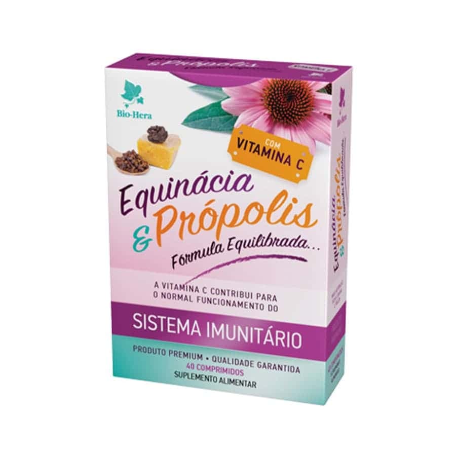 Equinácea e Própolis Pack 3 x 40 Comprimidos BioHera