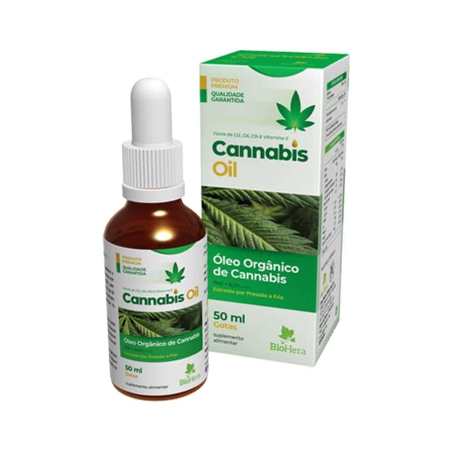 Óleo Orgânico de Sementes de Cannabis Sativa 3 x 50 ml BioHera