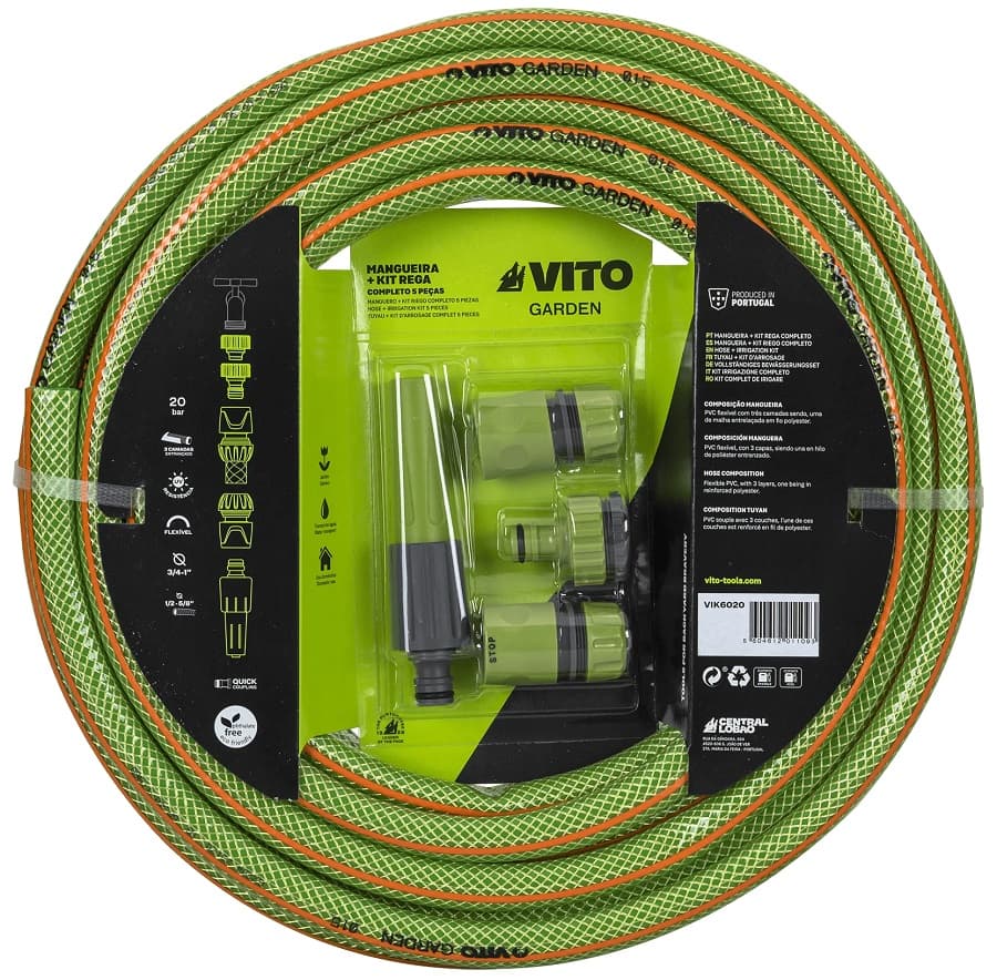 Mangueira Equipada Vito Vik6020 15mm 5/8" 20m