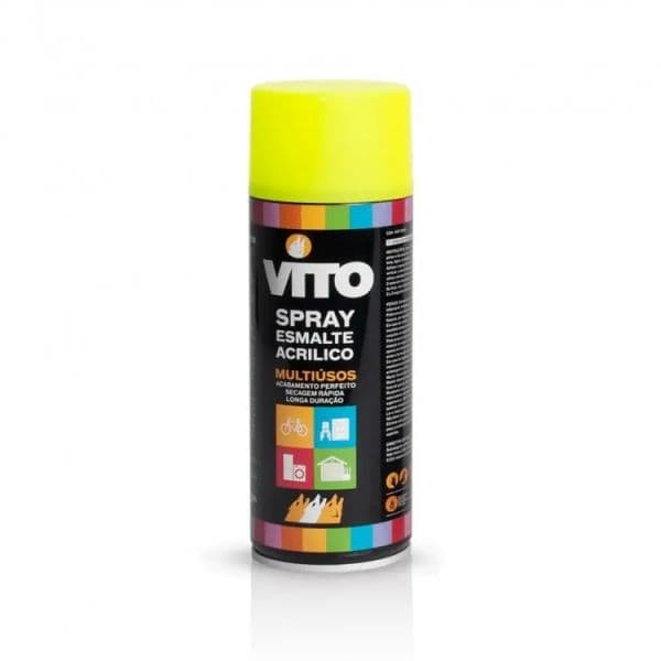 Vito Spray Acrilico Fluorescente Amarelo - VITSAFAM