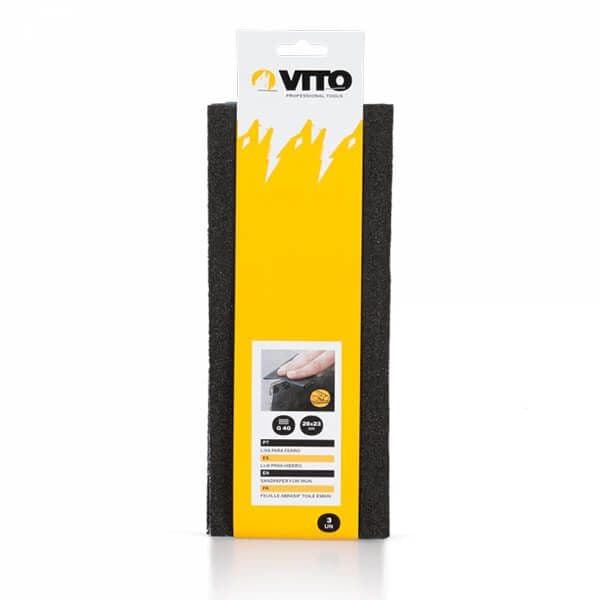 Vito Conjunto de 3 Lixas de Ferro 60 Bl - VILF60B