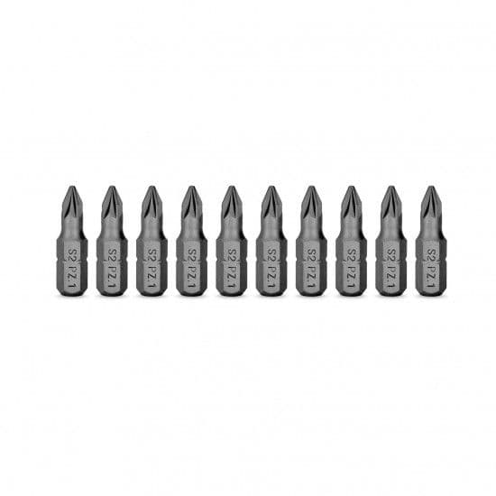 Vito Conjunto 10 Bits 1/4×25 mm Pozidrive PZ1 - VIBPZ1
