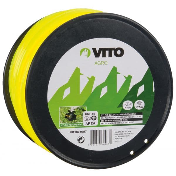 Fio de Nylon Quadrado 4mm 87 Metros