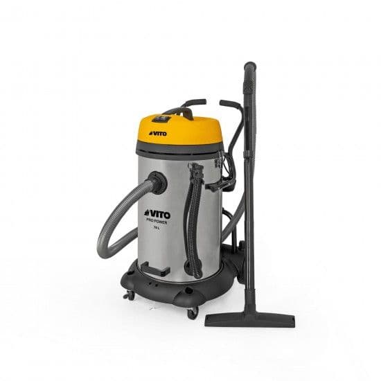Aspirador Vito Industrial Sólidos e Líquidos VIASL75 - 75L 2 Motores