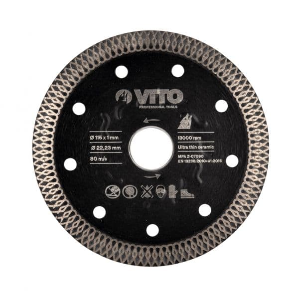 Vito Disco Cerâmica Ultra Fino 115mm - VIDCC115