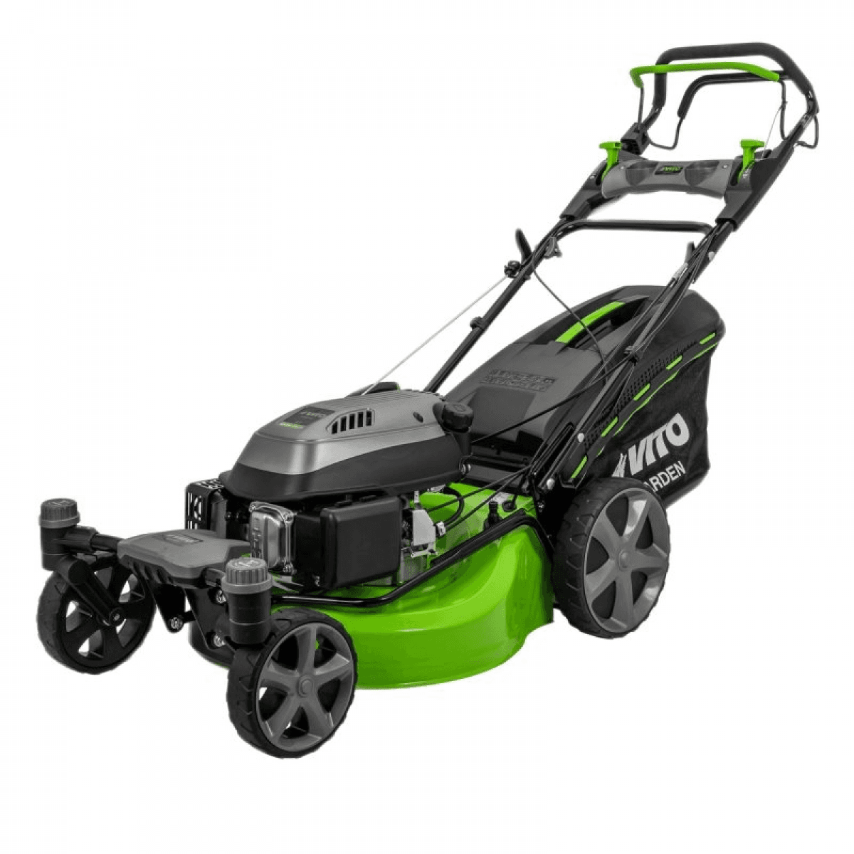 Corta-relvas com rodas giratórias e tração 6.5cv 196cc 508mm Vito