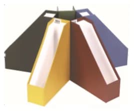 Ancor Porta Revistas Cartão 8cm Amarelo - RC-8 AM