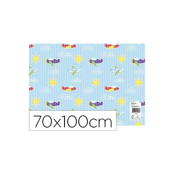 Ancor Papel Fantasia Infantil 70 x 100 cm 80 gr. Modelo 1 - OFF153993CE