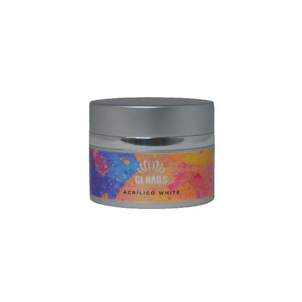 Gl Nails Pó Acrílico Construtor Gl Nails 40g White