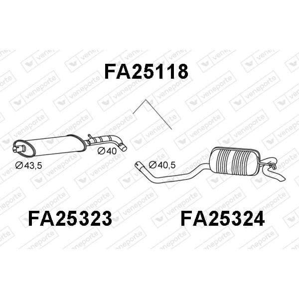 Veneporte Panela de Escape Traseira - FA25118