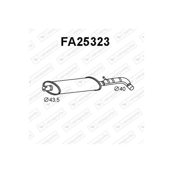 Veneporte Panela de Escape Central - FA25323