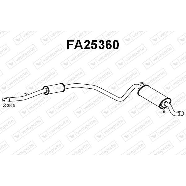 Veneporte Panela de Escape Traseira - FA25360