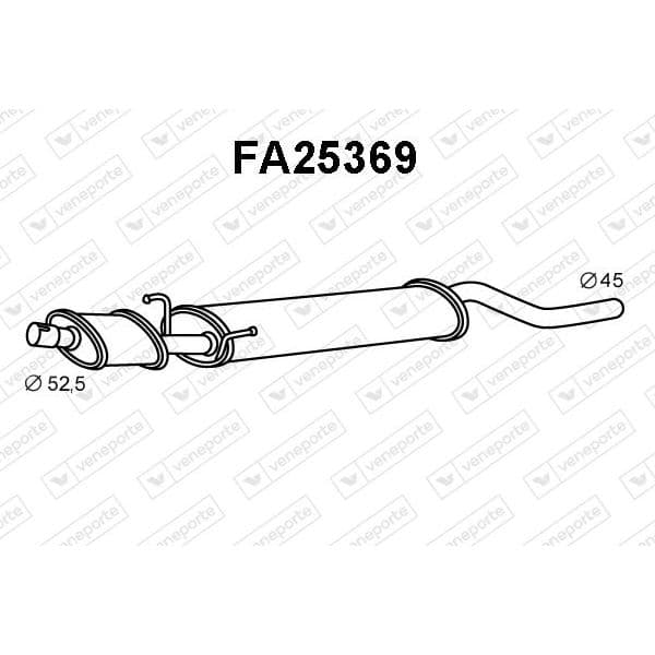 Veneporte Panela de Escape Dianteira - FA25369