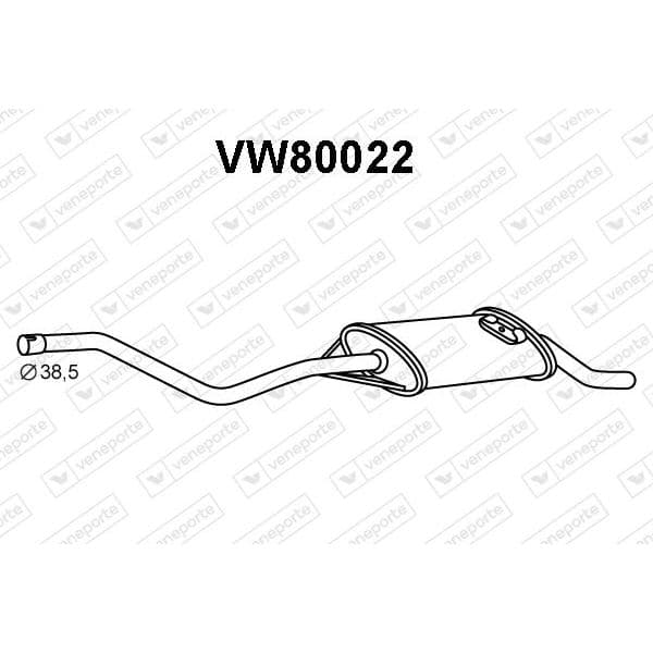 Veneporte Panela de Escape Traseira VW80022