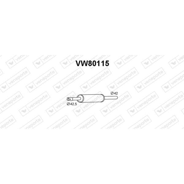 Veneporte Panela de Escape Central - VW80115