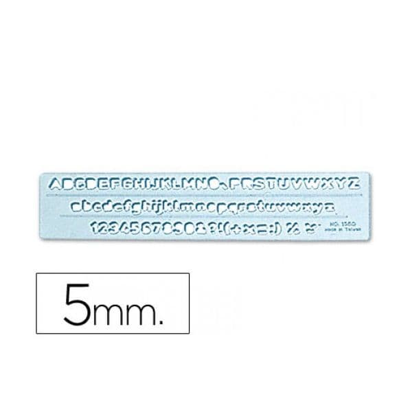 Colorarte Escantilhão 5mm Alfanumérico - RCE5