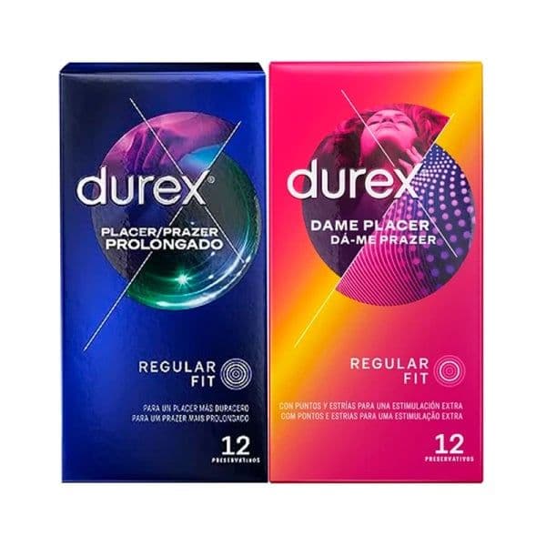 Durex Preservativos Prazer Prolongado 12 Unidades + Dá-me Prazer 12 Unidades