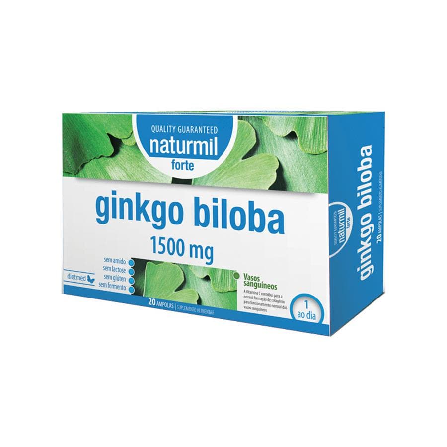 Naturmil Ginkgo Biloba Forte 1500mg 20 Ampolas